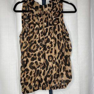 Animal print halter top